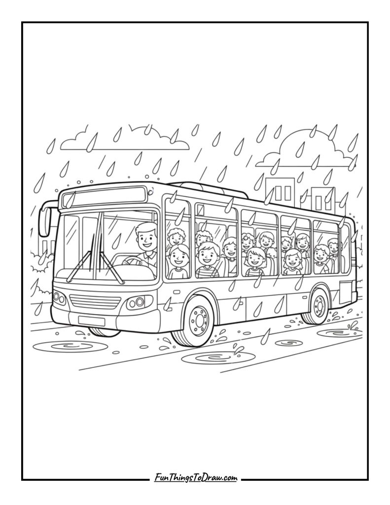 Rainy Day Bus