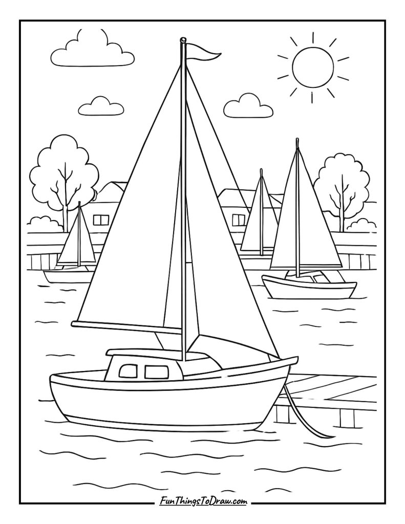 Boat Marina Sailing