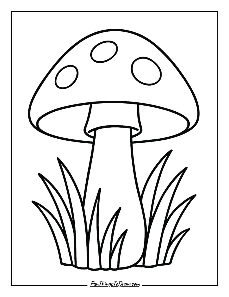 14. Mushroom with Leaves