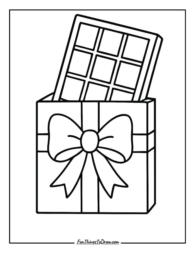 Chocolate bar gift box
