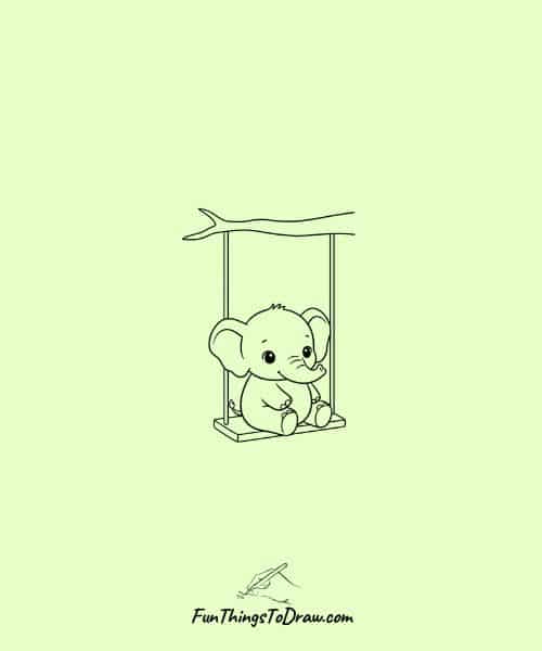 Elephant on a Swing