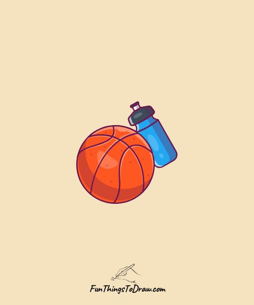 Basketball and Water Bottle