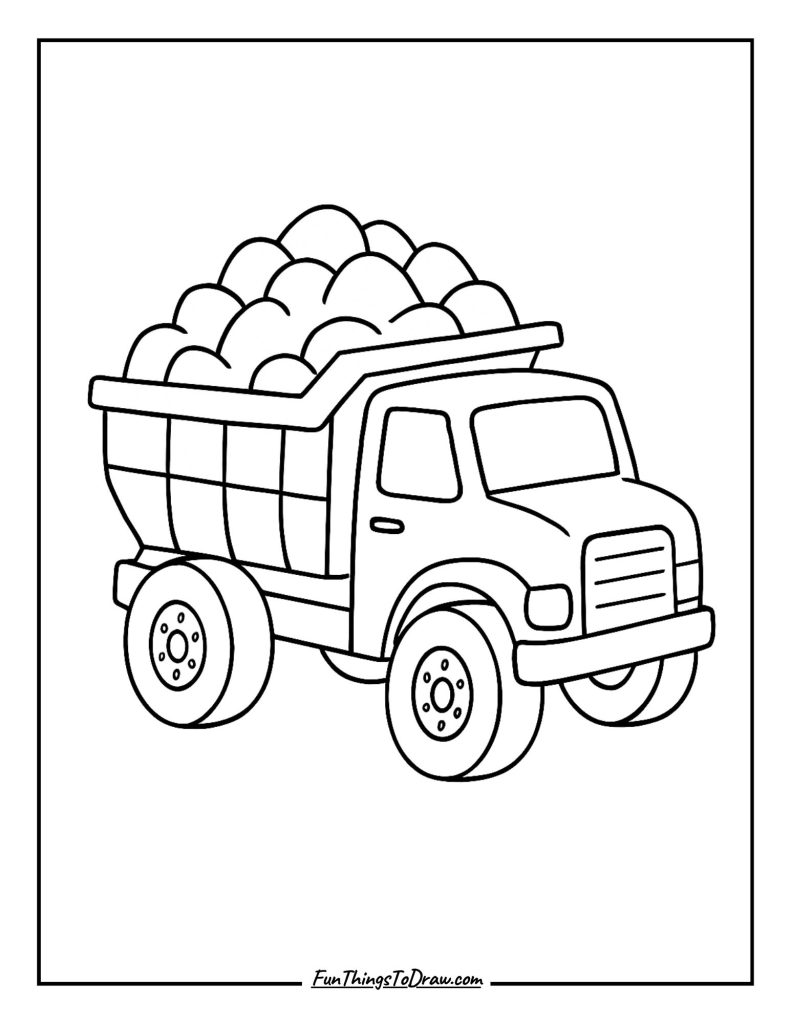 Dump Truck Material Transport