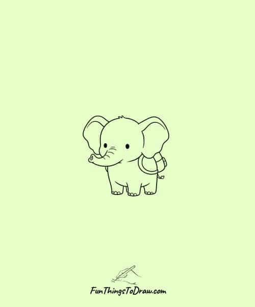 Elephant with a Backpack