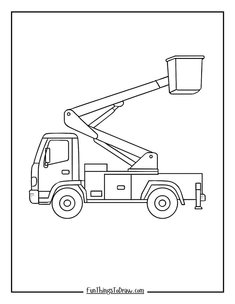 Aerial platform truck
