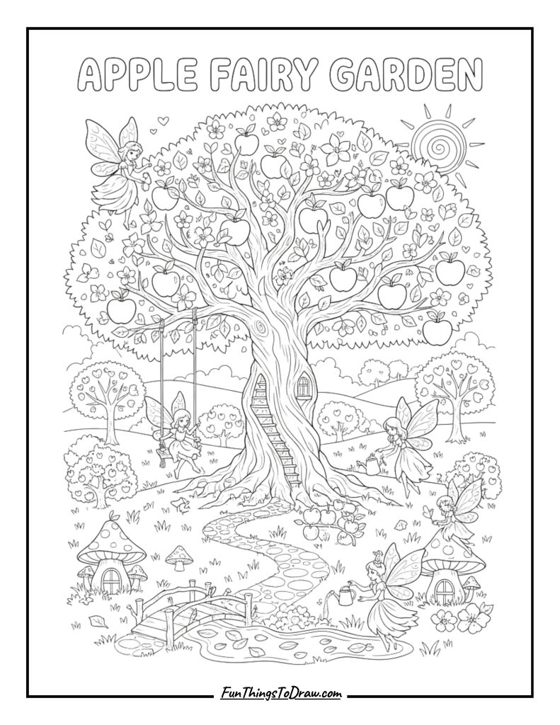 Apple Fairy Garden