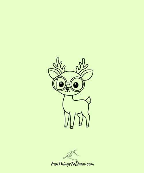 Deer with glasses