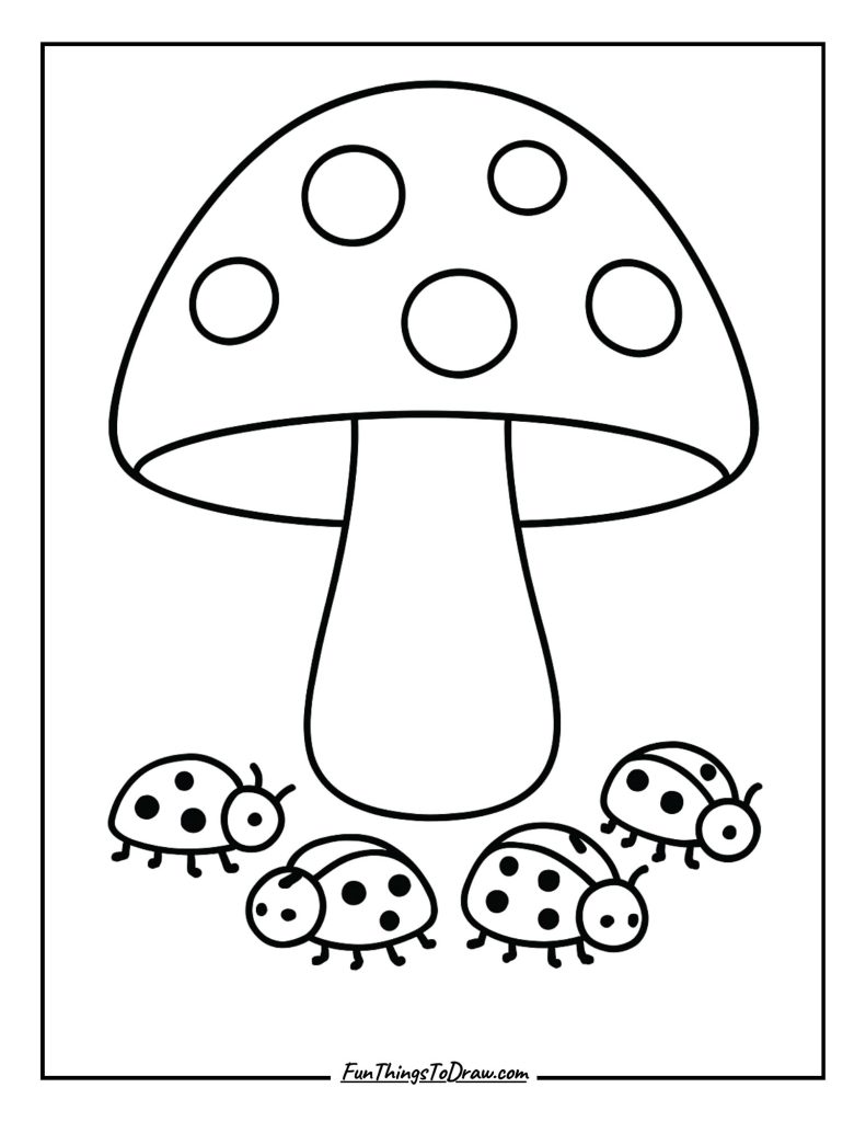 19. Mushroom and Ladybug Parade