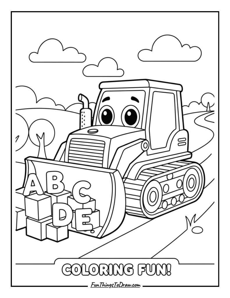 Bulldozer Alphabet Adventure