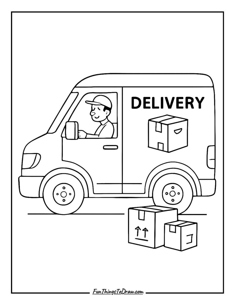 Delivery Van Package Service