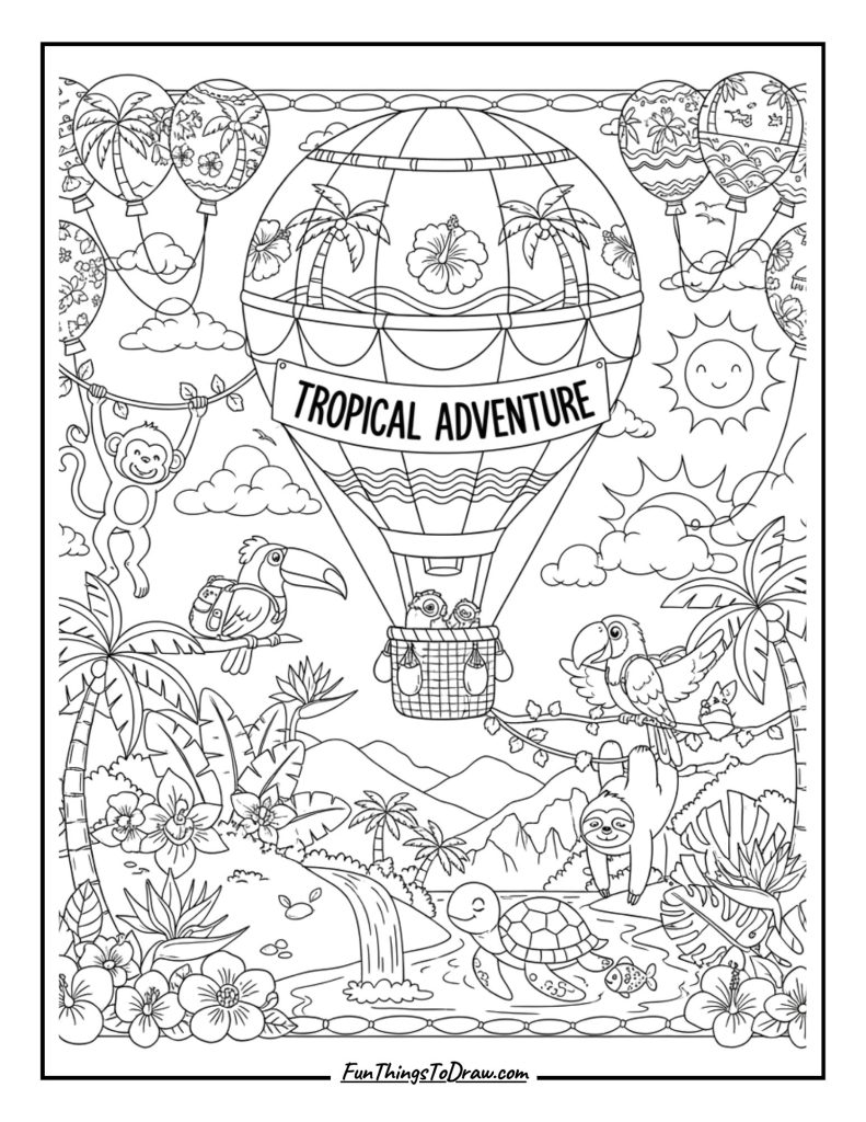 Tropical Paradise Balloon