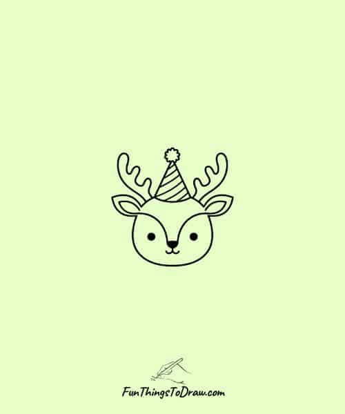 Deer wearing a hat