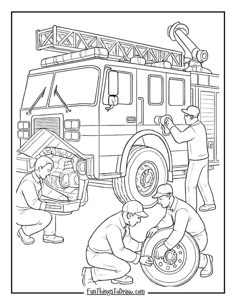 Fire truck maintenance