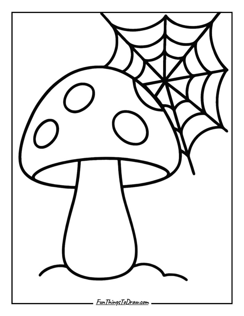 21. Mushroom and Spiderweb