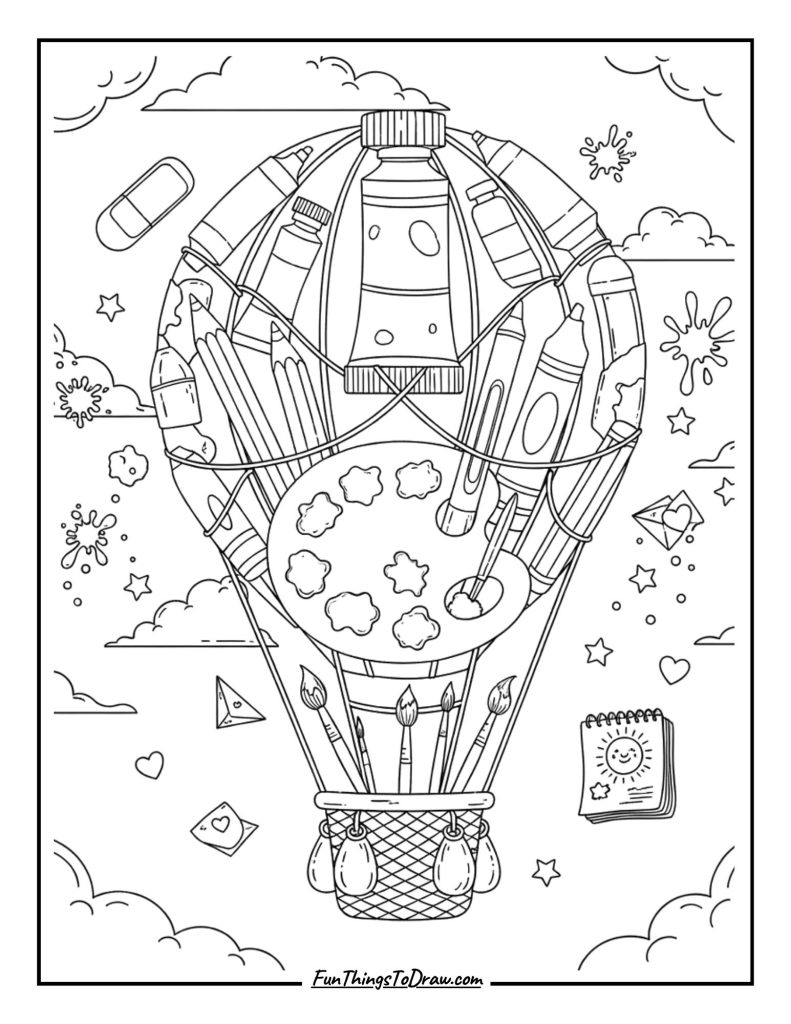 Art Supplies Balloon