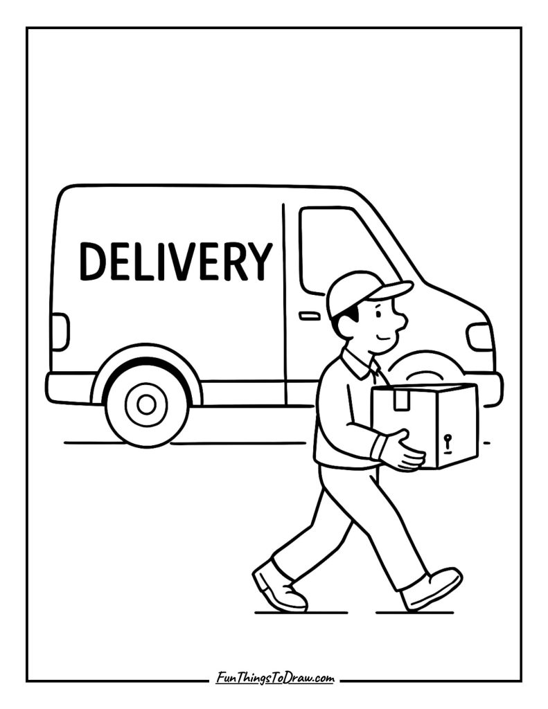 Delivery Van Package Service