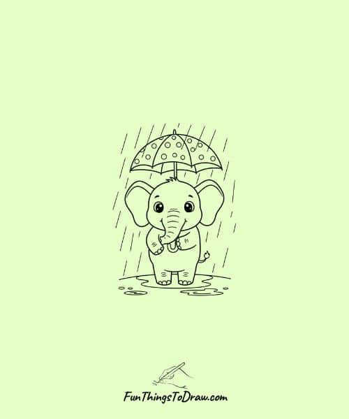 Elephant with an Umbrella