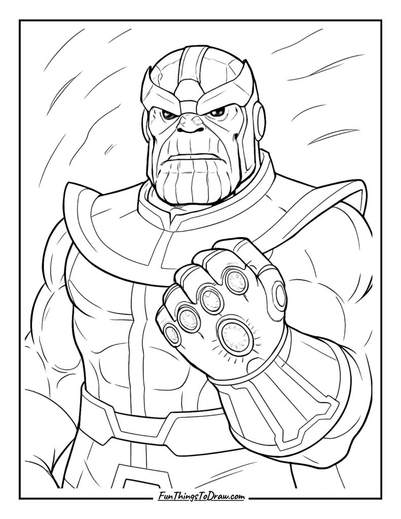Thanos with Infinity Gauntlet