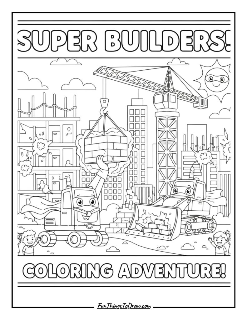 Construction Site Superhero Team
