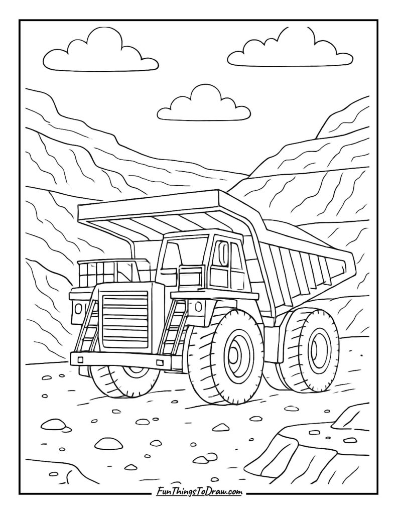  Mining dump truck tractor