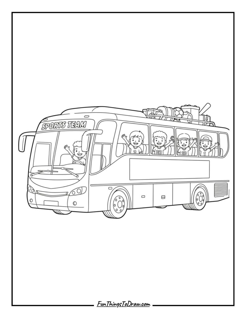 Sports Team Bus