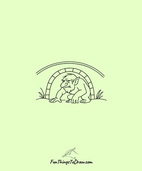 Troll lurking under bridge