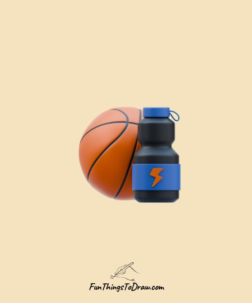 Basketball and Energy Drink
