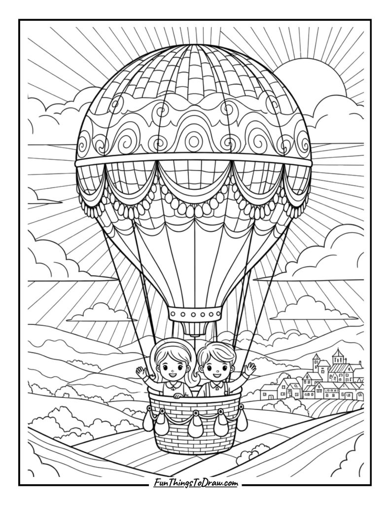 Vintage Hot Air Balloon