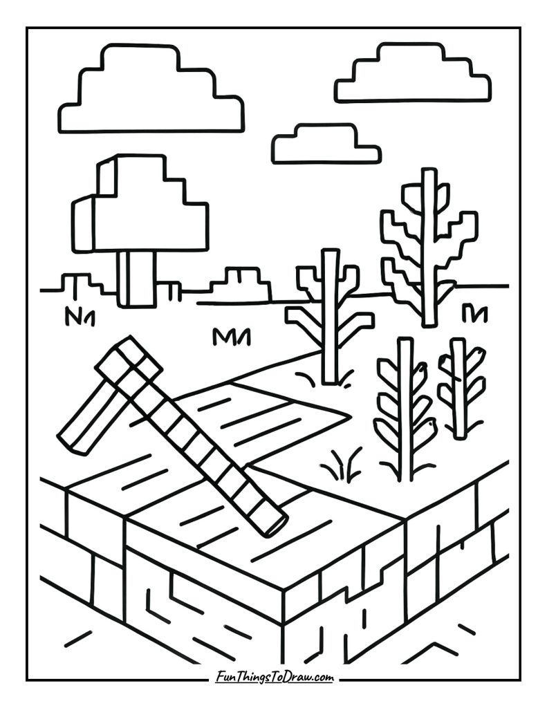 Hoe preparing farmland for crops