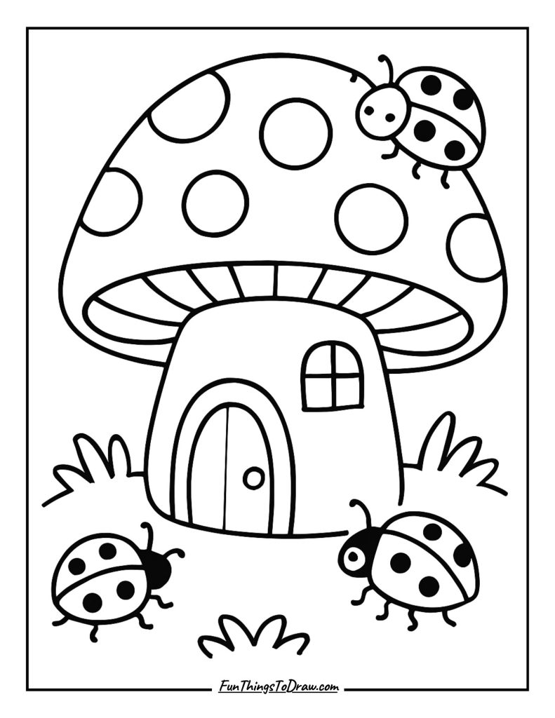 27. Mushroom with a Ladybug House