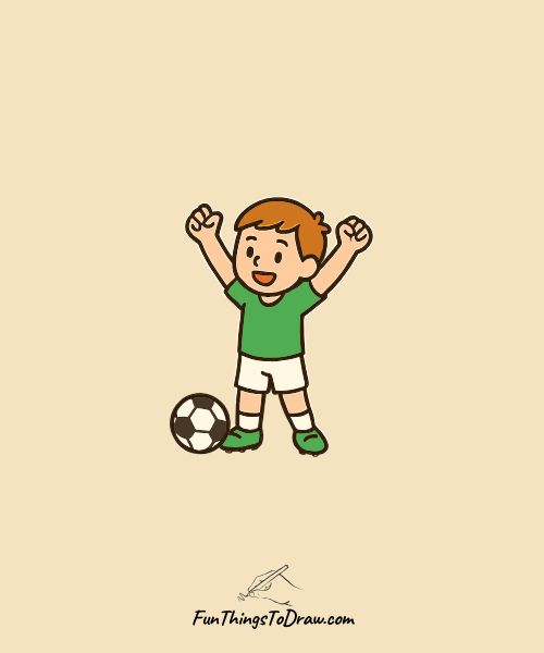 Player Celebrating Victory