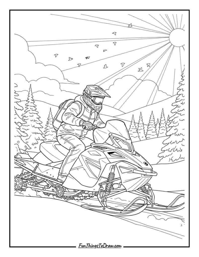 Snowmobile Winter Sports
