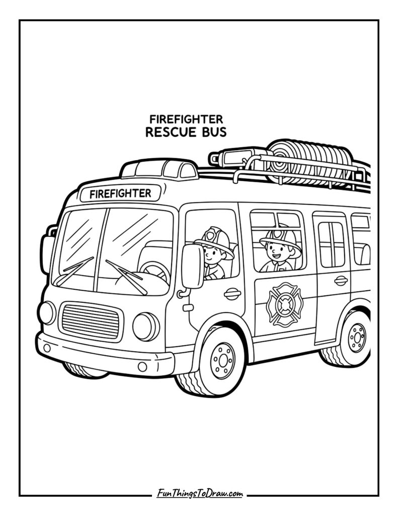 Firefighter Rescue Bus