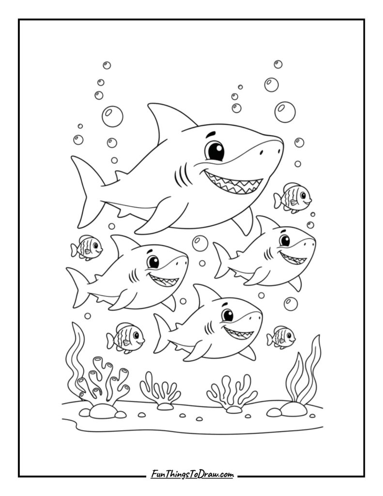 Group of sharks