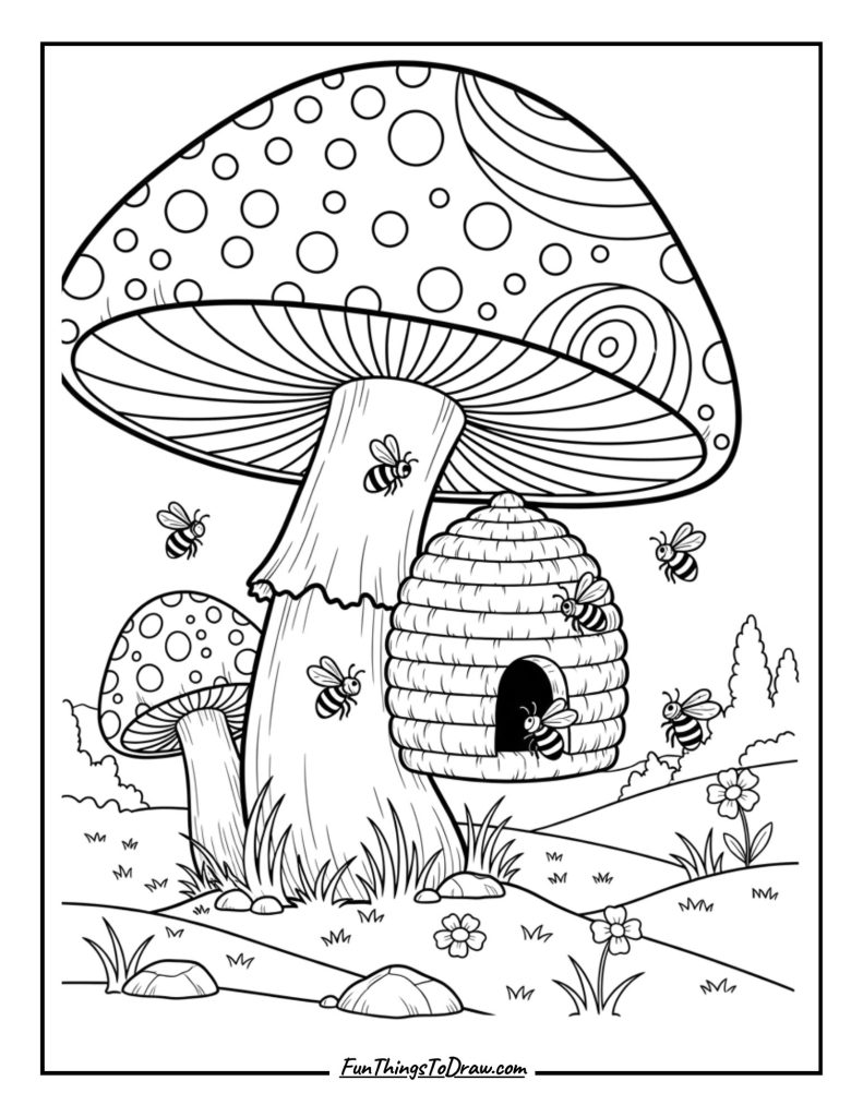 28. Mushroom with a Beehive