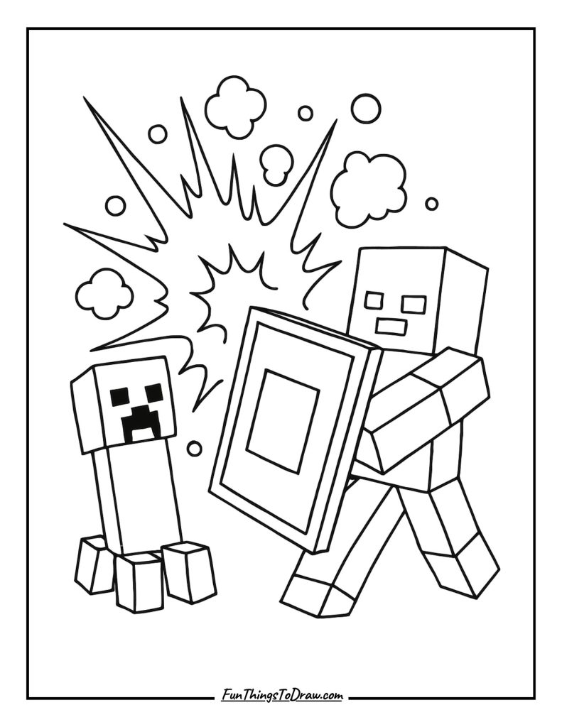Shield blocking creeper explosions
