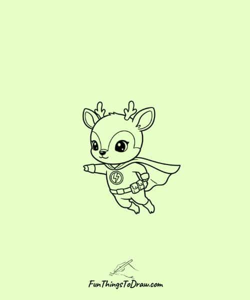  Deer as a superhero