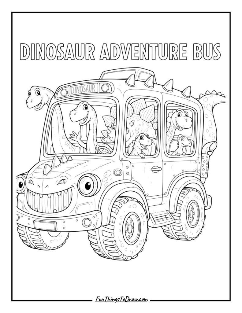 Dinosaur Adventure Bus