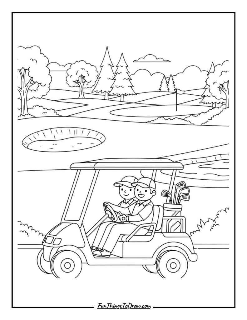 Golf Cart Course Transportation