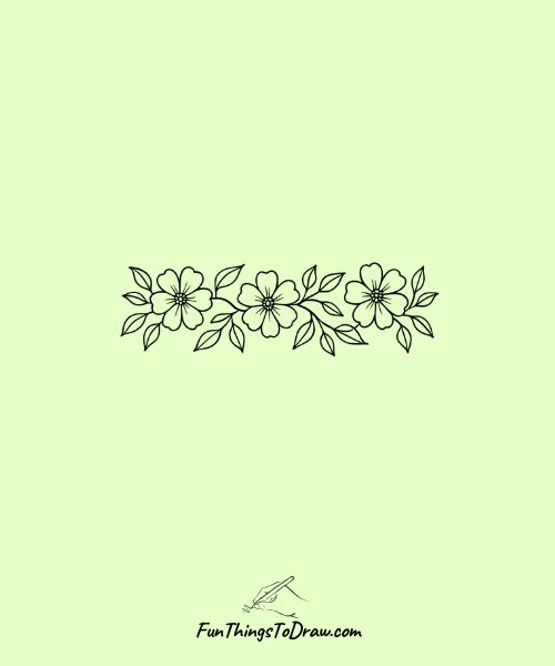 Horizontal Border Vine