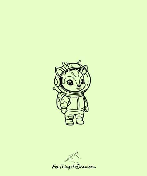 Deer astronaut