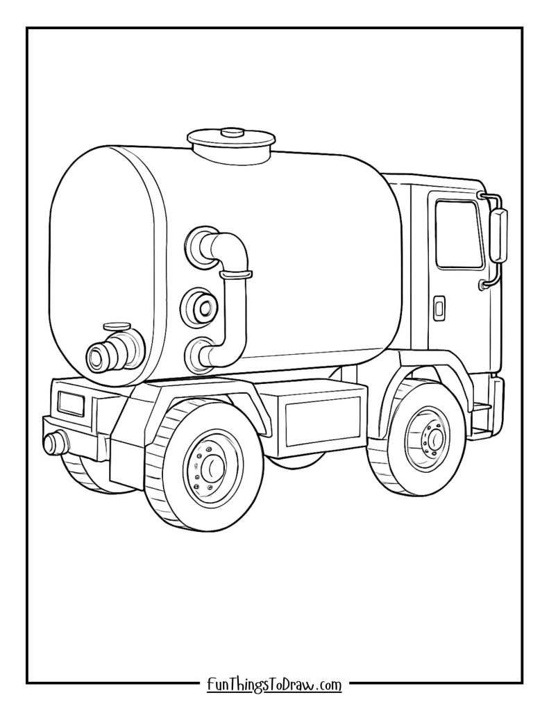 Fire truck water tank