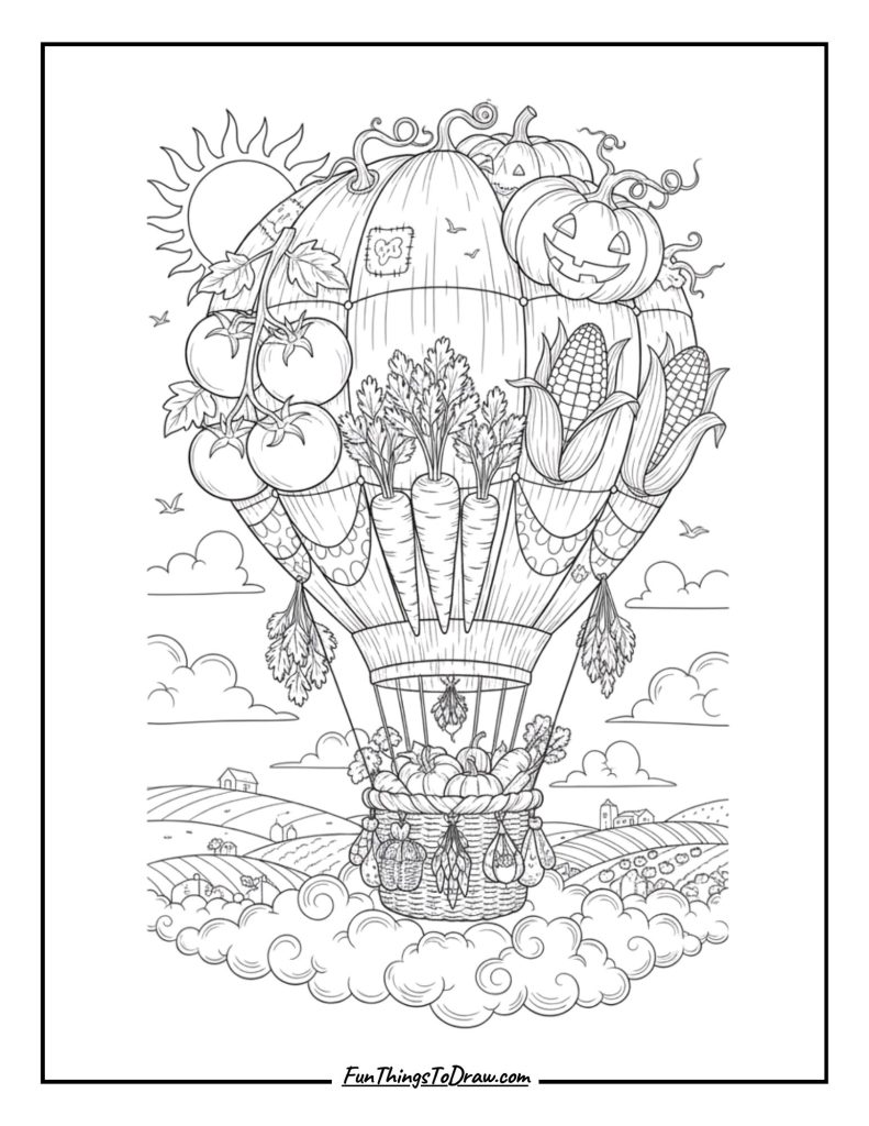 Garden Vegetables Balloon