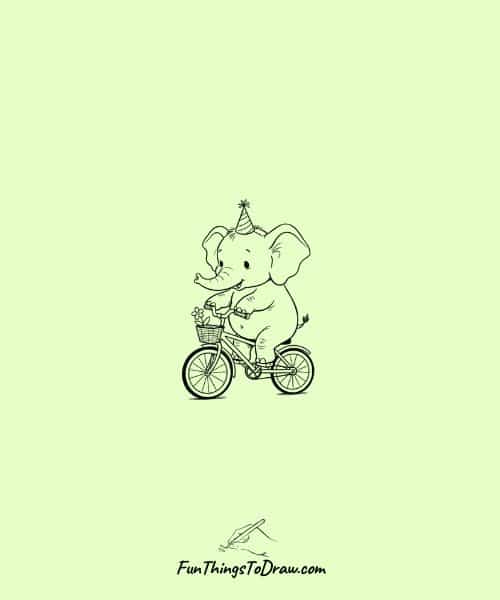 Elephant Riding a Bicycle