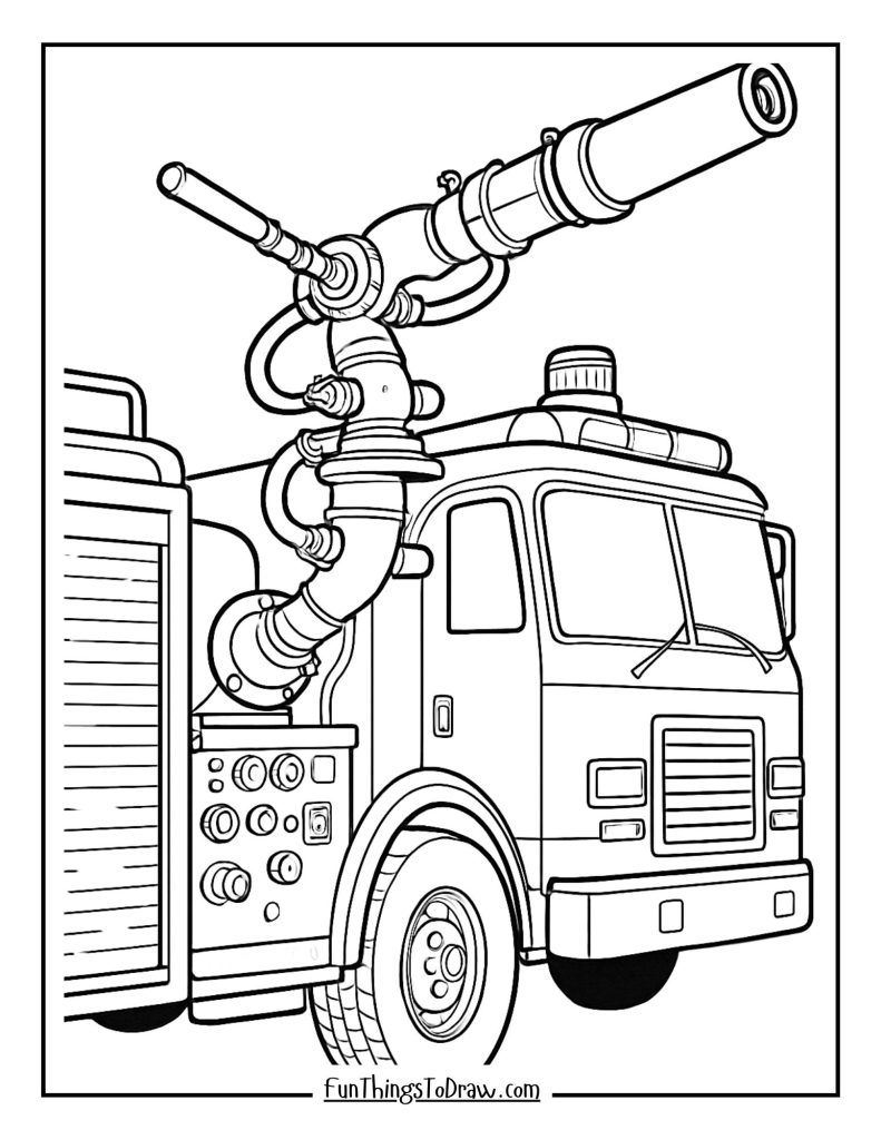  Fire truck foam cannon