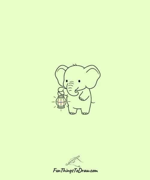 Elephant with a Lantern