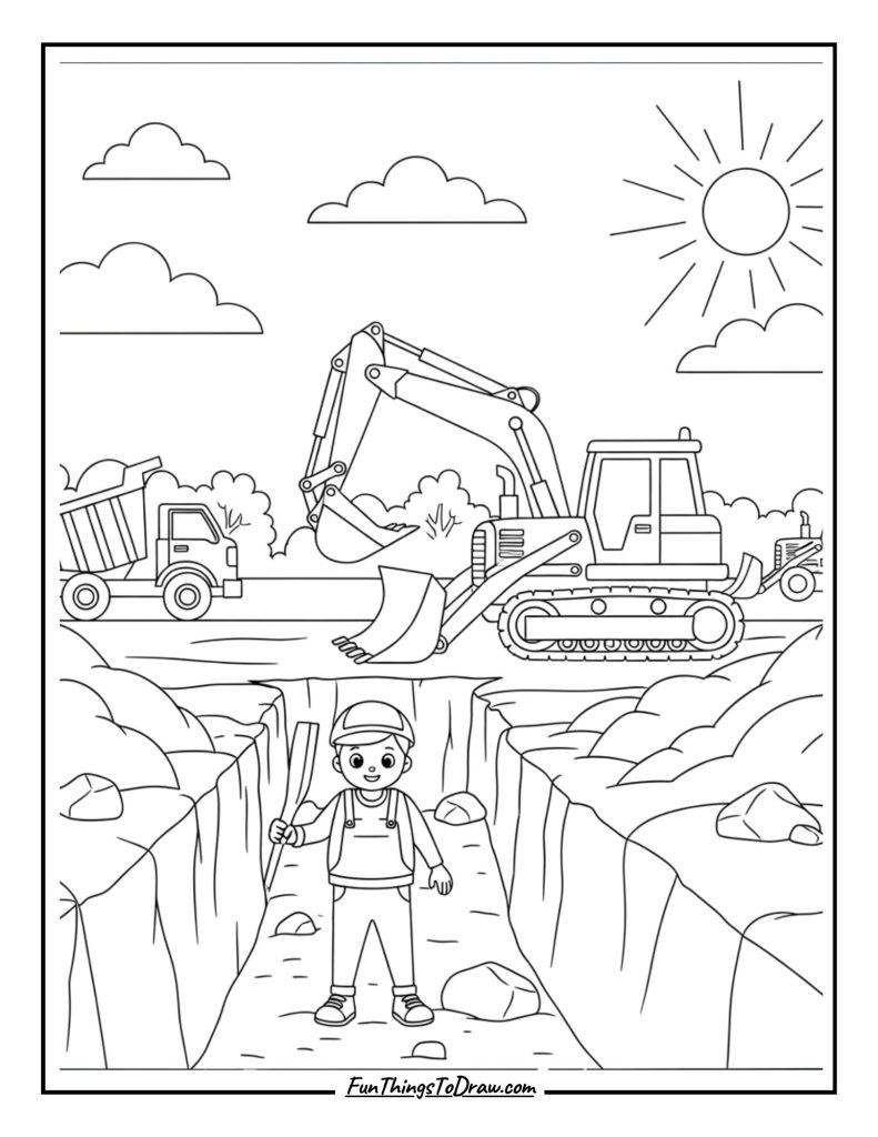 Excavator Digging Projects