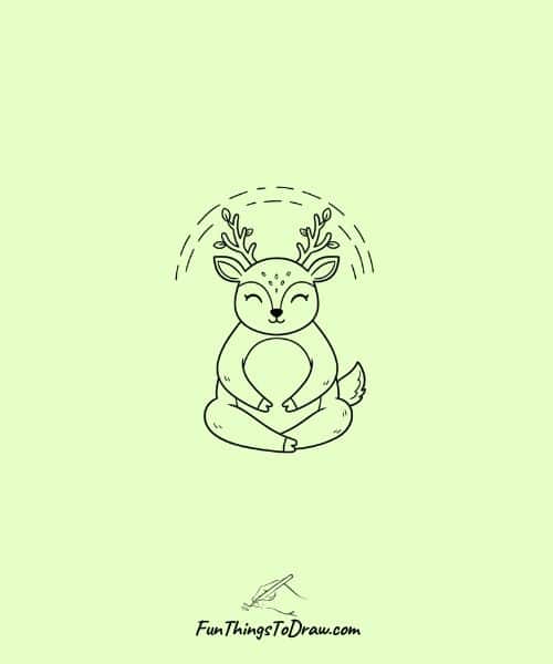 Deer meditating