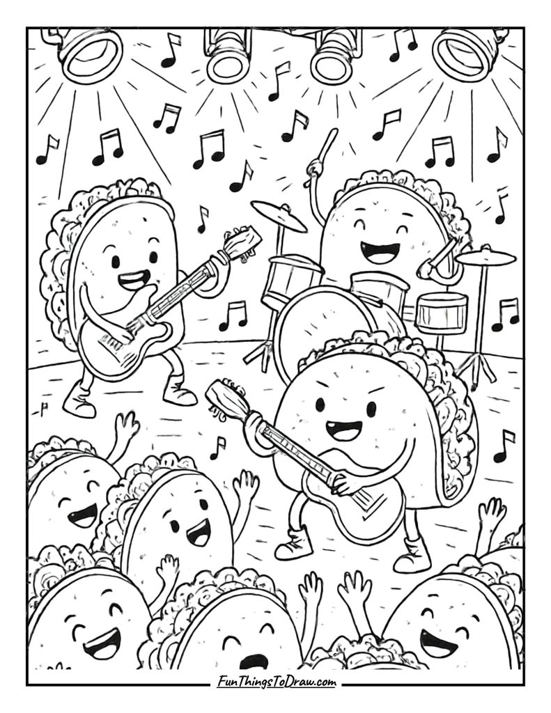 Taco Rock Band Concert