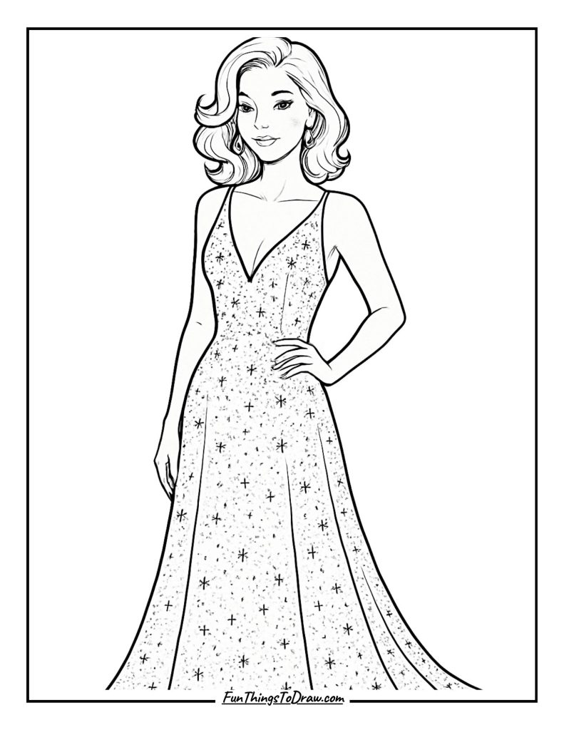 Sparkly dress outfit